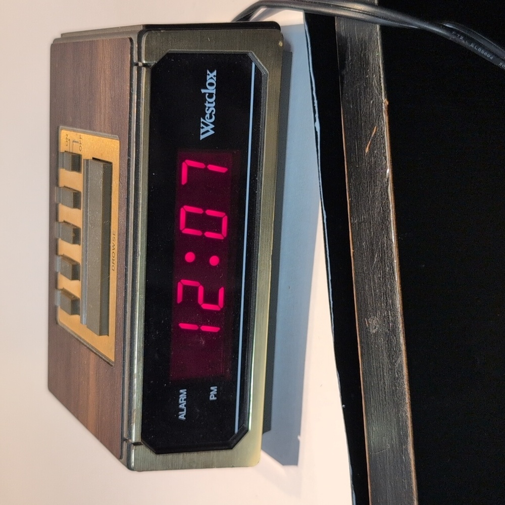 Westclox Black and Gold Alarm Clock